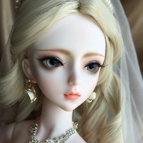 Full soldes Set 62cm 1/3 BJD Puppe Hochzeit Rosa Kleid Maxi Brautkleid Rosa Kleidung