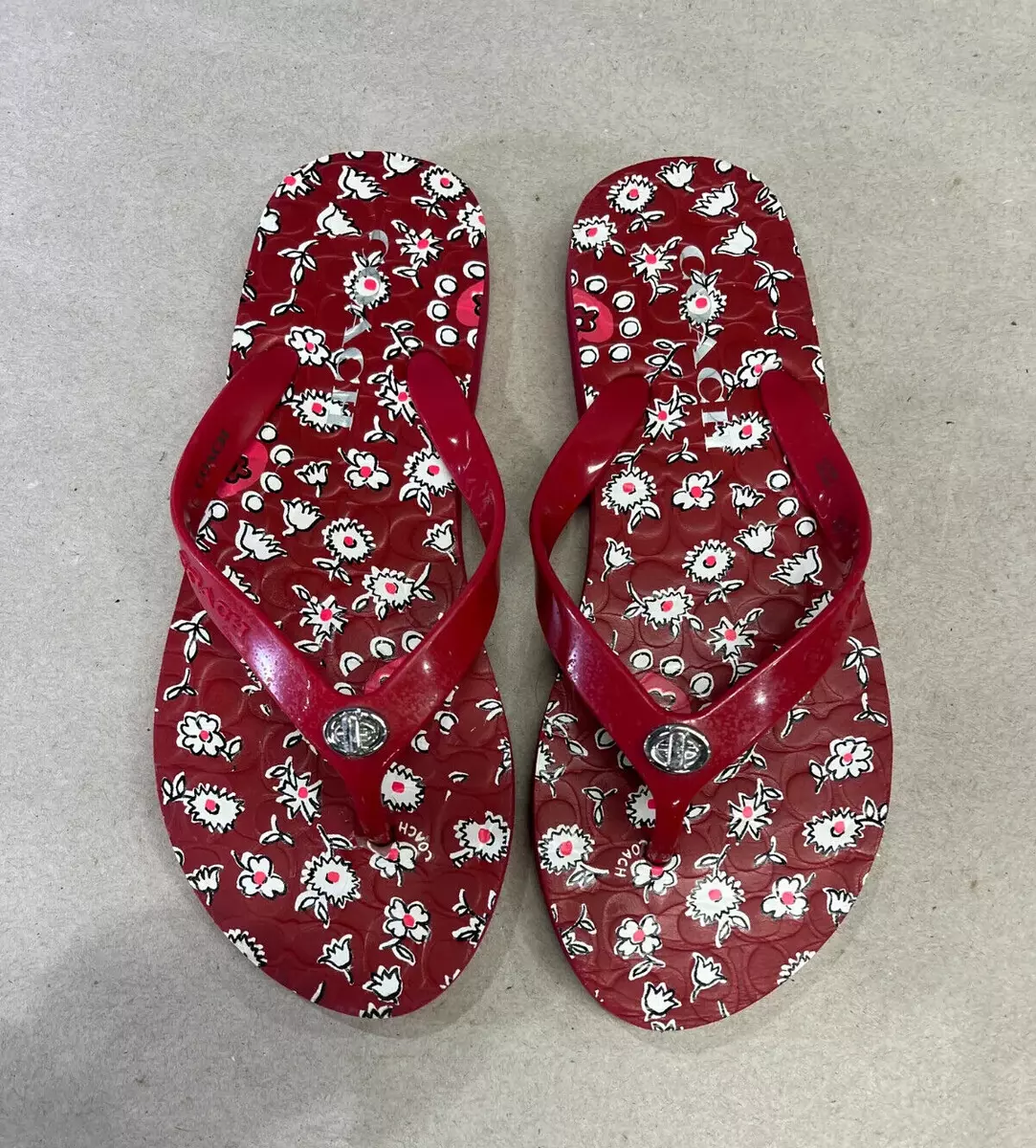 Coach abbigail sales flip flops