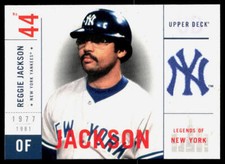 Reggie Jackson 2001 Upper Deck Legends of New York #115 NMT