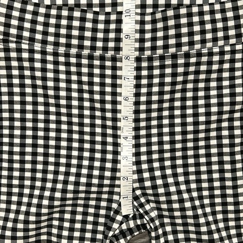 Joseph Ribkoff Size 4 Gingham Trousers Pants Black White Checkered Pull On Ankle - Picture 9 of 13