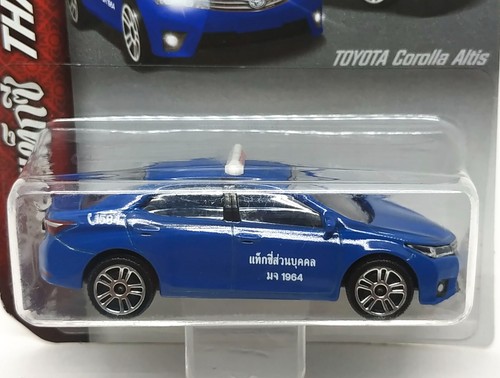 Majorette Toyota Corolla Altis Thai Taxi dunkelblau 1:61 3" im langen Paket - Bild 2 von 4