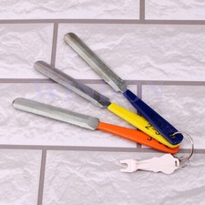 Metallor Guitar Nut File Set Double Edge Nut Slotting File for Electric Guitar