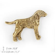 Dalmatian (body), gold covered pin, high quality Art Dog CA