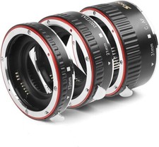 AF Auto Focus Macro Extension Tube Set EOS EF/EF-S Lens Close-ups for Canon E...