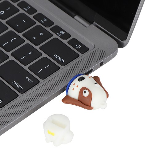 Heiß USB Flash Drive Nette Karikatur Schwarz Weiß Punkte Gesicht Hund Form - Bild 34 von 40