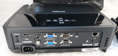 InFocus IN2124 3D Ready DLP Projector 2xVGA+Power Cord 1132H w/out Remote - Picture 3 of 4
