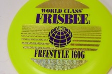 Vintage 1980 Wham-O Frisbee Disc 160g Freestyle Transparent Yellow VG