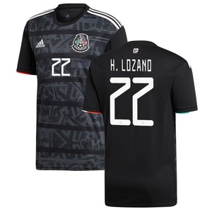 adidas Mexico 2019 - 2020 Hirving Lozano # 22 Home Soccer Jersey Black Brand New | eBay