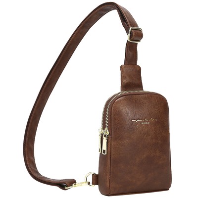 INICAT Travel Small Sling Bag Crossbody Bags Gifts for WomenDark Brown
