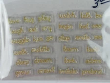 Words/Phrases Cling Stamps  