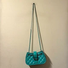 Patricia Nash Quilted Napa Leather Lena Convertible Crossbody/Shoulder Bag Mint