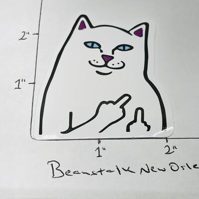 RIPNDIP Nermal Skate Skateboard Laptop Bottle Vinyl Decal Sticker   w/Tracking 