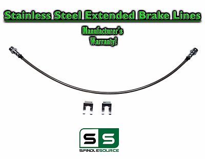 Stainless Extended Length REAR Lift Brake Line, fits 2005 - 2018 Toyota Tacoma