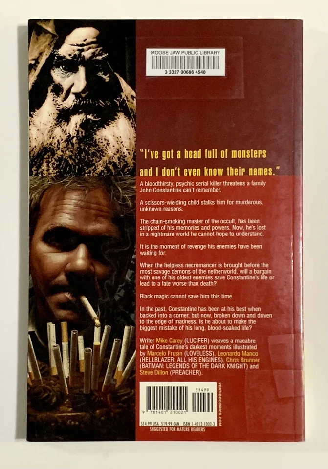 Lot Of 5 John Constantine Hellblazer Graphic Novels Vertigo 3 1st Printings Foto 3 de 4