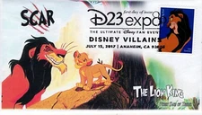 AO-5222-3, 2017, Disney Villains, First Day Cover, Add-on Cachet, Pictorial Post
