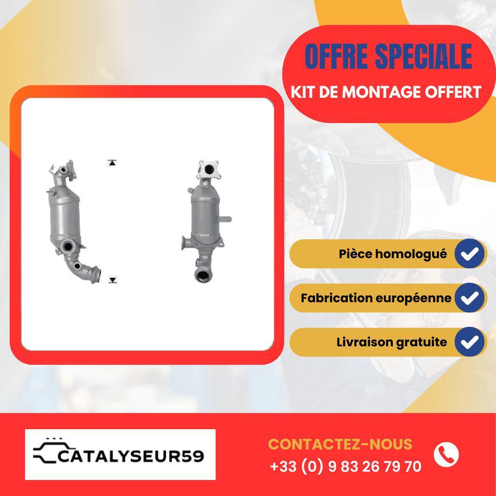 Catalyseur inox pour Fiat 500 1.0i Mild Hybrid 6V structure renforcée