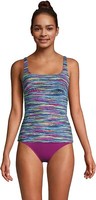 NWT Lands' End Womens Square Neck Underwire Tankini Top Size 12 $80 FLC161