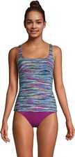 NWT Lands' End Womens Square Neck Underwire Tankini Top Size 8 80 FLC160