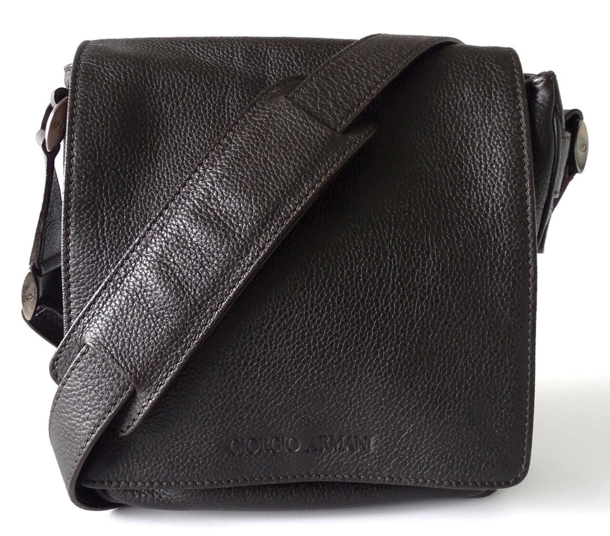 Giorgio Armani, Bags, Giorgio Armani Messenger Bag Leather