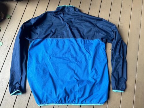 Patagonia Houdini Windbreaker Jacket Mens XL Blue Snap-T Pullover Lightweight - Picture 2 of 4
