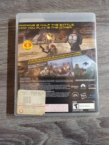 Gi Joe Rise of Cobra Sony PlayStation 3 Tested Working Heavy Damage Look At Pic - Picture 2 of 4