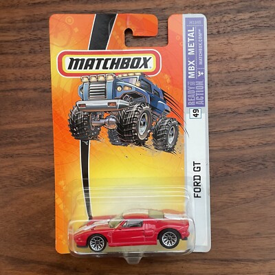NEW in Original Package Matchbox Red Ford GT Car MBX Metal #49 Ready for Action