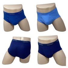 Calvin Klein Cotton Classic Fit Brief Blue 3 Pack Underwear Men's NB3999940