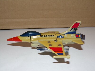 Roboter US Flugzeug Air Force Bandai 1985 Made In Macau 