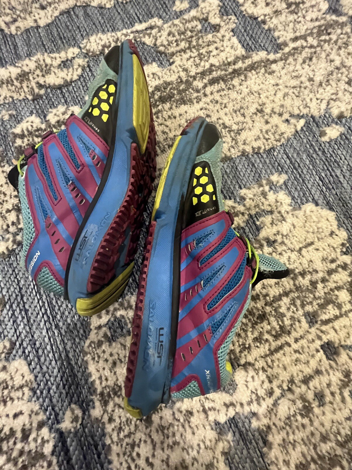 Salomon Scarpa Donna XR Mission 3 Athletic Trail Running (171383) Blu Taglia 6 M