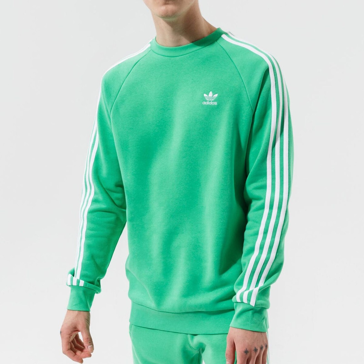 Adidas Originals Essential Stripes Crew Sweatshirt Sweater