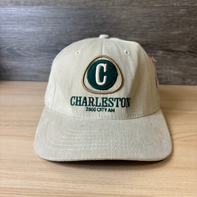 Vintage Charleston City AM Hat Cap Strap Back Brown Adjustable NWT