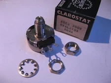 Clarostat 53C2-500K-S RV4LAYSA504A Trimmer Potentiometer w Lock Nut - NOS Qty 1