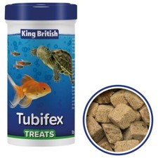 King British Tubifex Treats Suitable for Aquarium Fish, Turtles & Terrapins, 30g