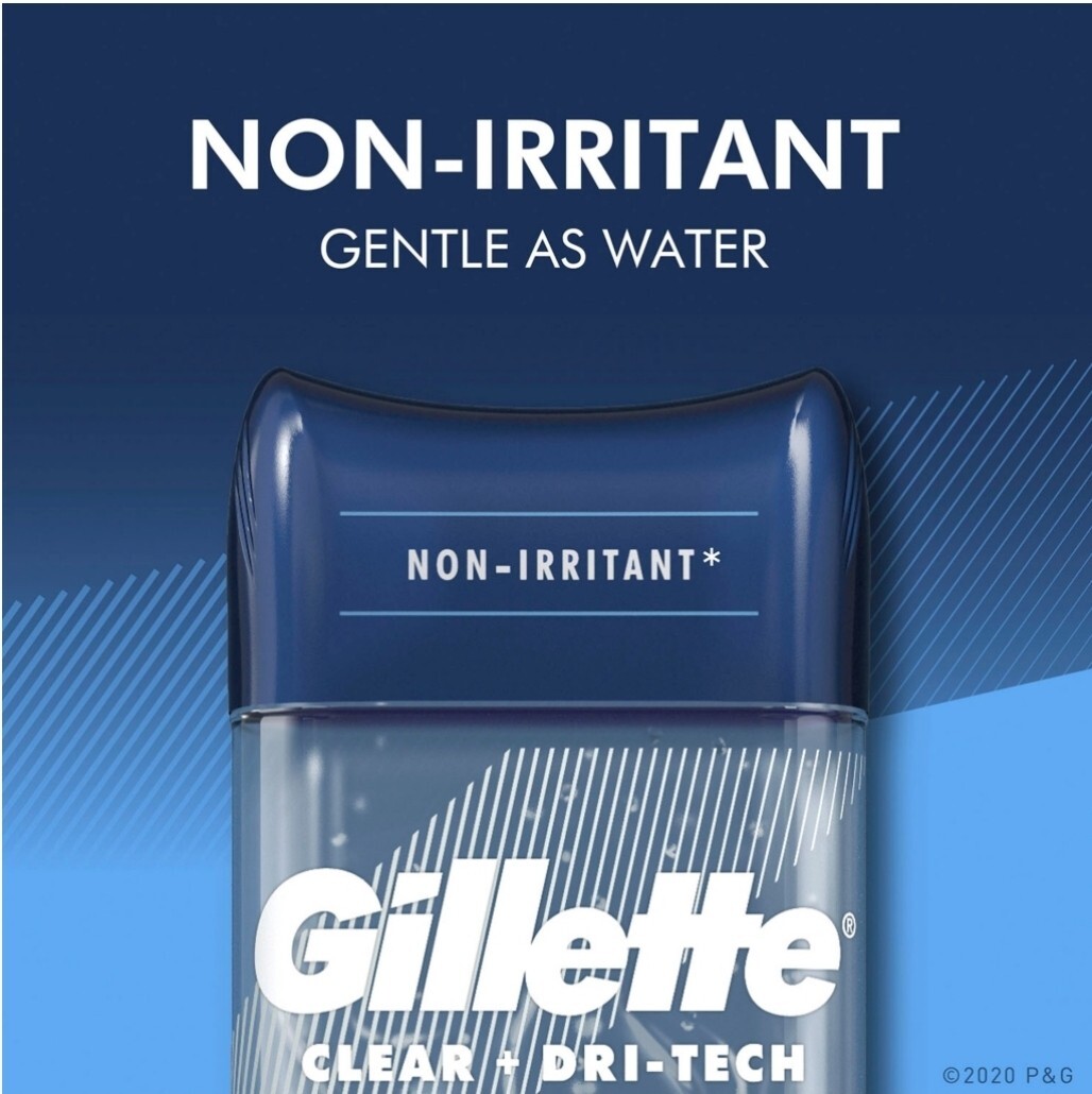 5 PACK Gillette Clear Gel Men's Antiperspirant & Deodorant, Cool Wave 3