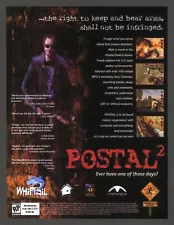 Postal 2 PC Game 2003 Big Box Promotional Retro Ad Art Print Poster - Glossy