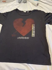 Operation Junk Food T-Shirt Broken Heart Size S 19x24”