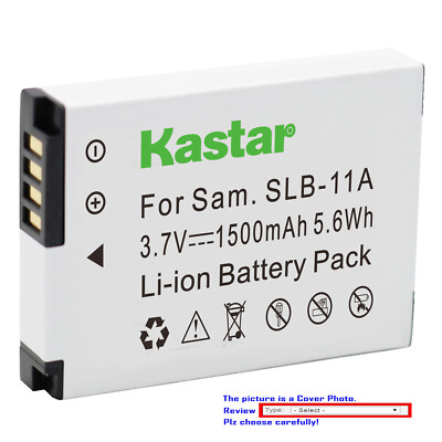 Kastar Replacement Battery Pack for Genuine OEM Samsung SLB-11A SLB11A Battery