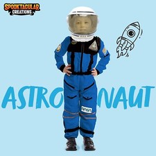 Costume Astronaut w/Helmet Child Blue Spooktacular Creations