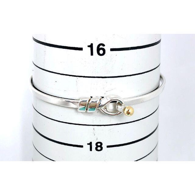 TIFFANY&Co. Knot Hook Bangle 925×14K コンビ Tiffany & Co. Hook Eye Love Knot Bangle Bracelet 18K Yellow