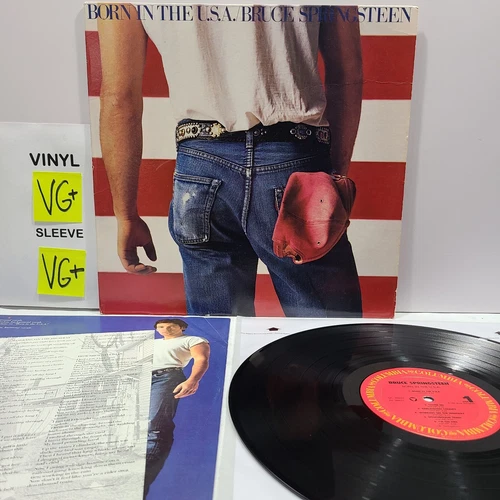 Bruce Spingsteen Born in the USA LP Columbia 1984 VG+ Vinyl Pittman Press #w45