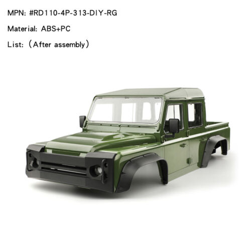 313mm 4 Doors RD110 Pickup Body Shell for 1/10 RC Crawler Traxxas TRX4 SCX10 III - Picture 10 of 22