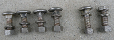 FORD FAIRLANE REAR BACK BUMPER BRACKET NUTS BOLTS ROUND FLAT WASHER ...