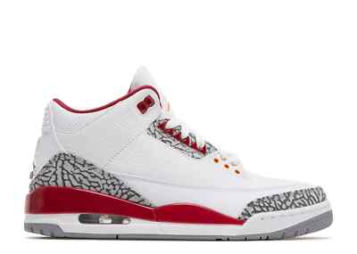 Nike Air Jordan 3 Retro 2022 White Cardinal Red CT8532-126 Men Sz 10, 12, 13 New