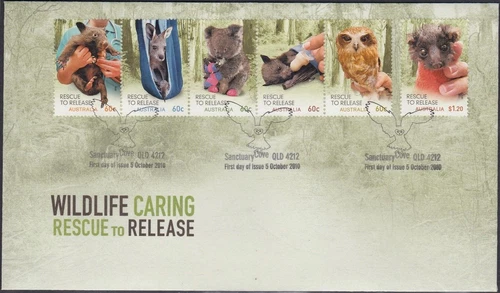 2010 FDC Australia. Wildlife Caring-Rescue to Release. PictFDI"SANCTUARY COVE