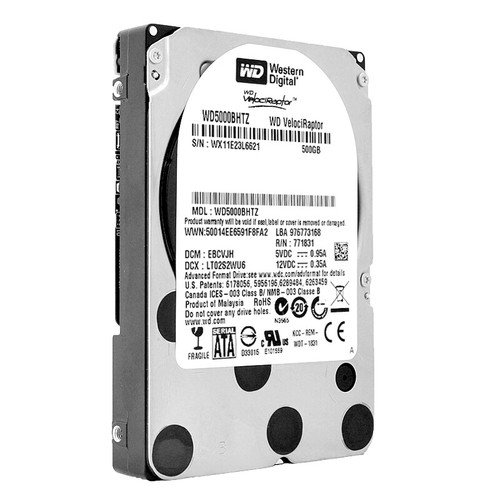 Hard Drive WD WD5000BHTZ 500GB 64MB 10,000RPM SATA III 2.5'' Velociraptor - Picture 2 of 5