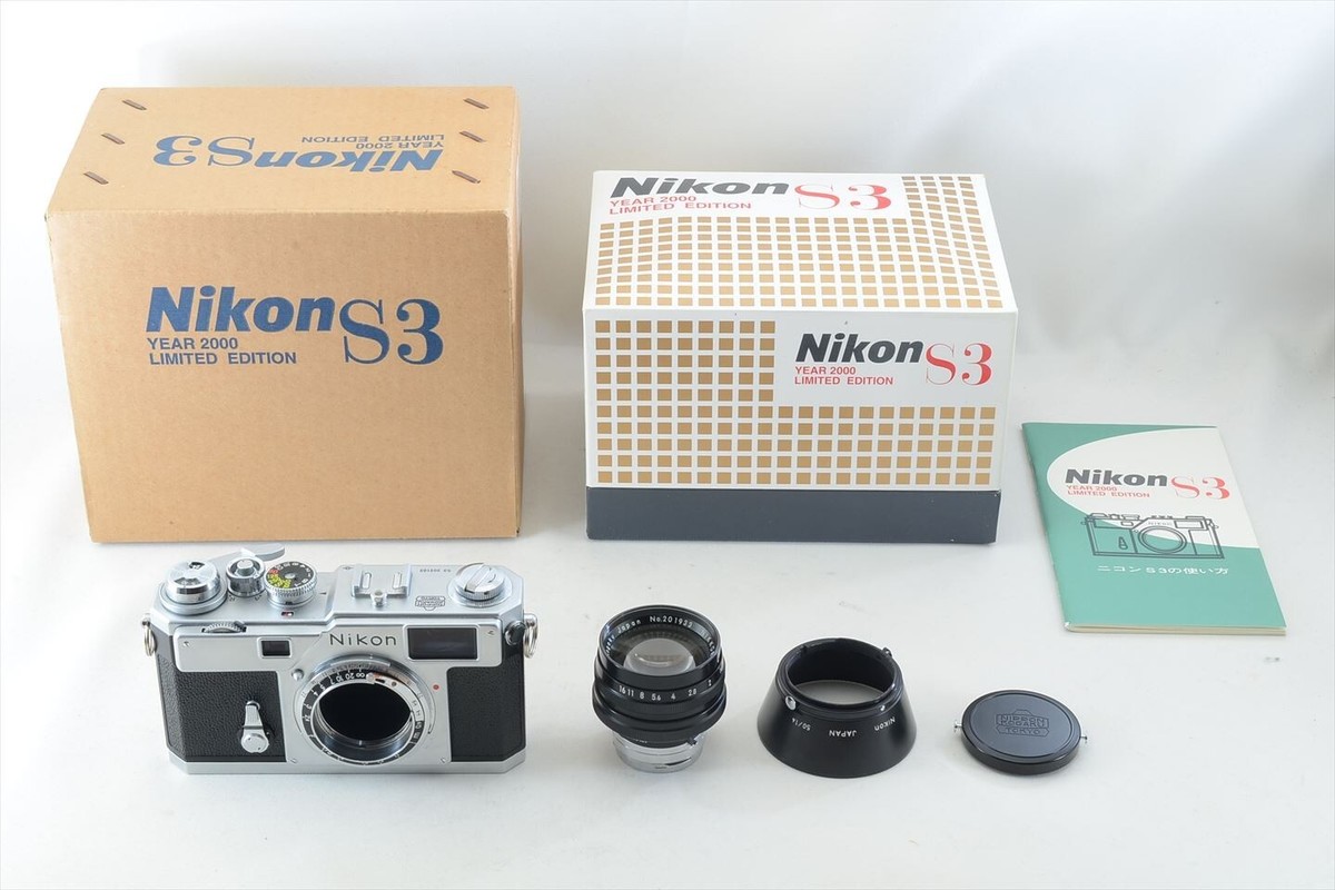 N Mint】 Nikon S3 Year 2000 Limited Edition NIKKOR-S 50mm F1.4