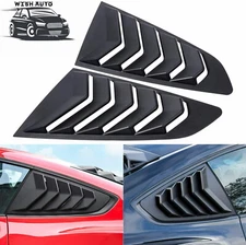 Side Quarter Window Louvers Rear Sun Shade Cover for Ford Mustang 2015-2020