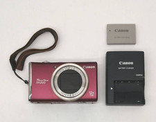 Canon PowerShot SX200 IS Red 12.1MP 12x Zoom Camera w/ Battery Charger Japan