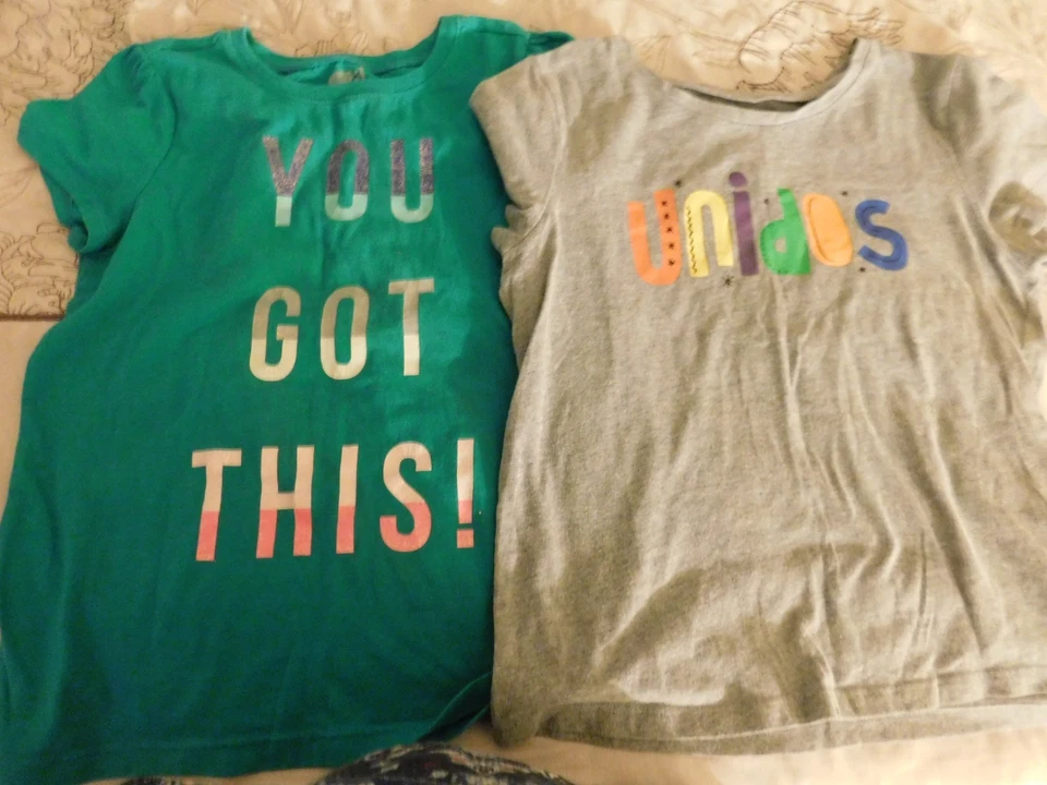 Small Lot 8-pc of girls tops & shorts size 10/12  4 tanks, 2 t-shirts, 2 shorts - Image 4 of 4