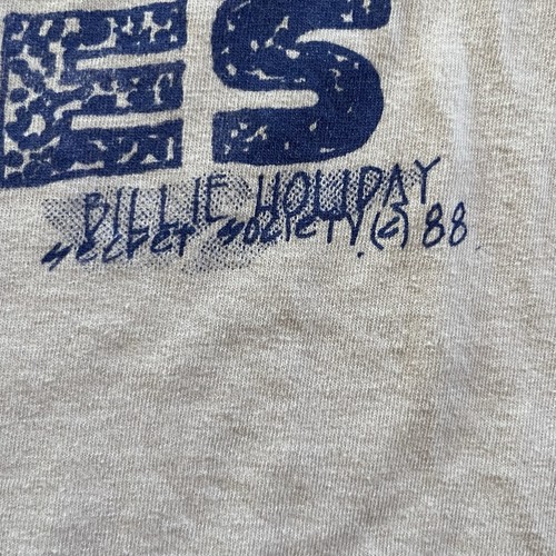 Vintage 80s 90s Billie Holiday Holiday Blues Tee Shirt Single Stitch XL - Picture 3 of 10